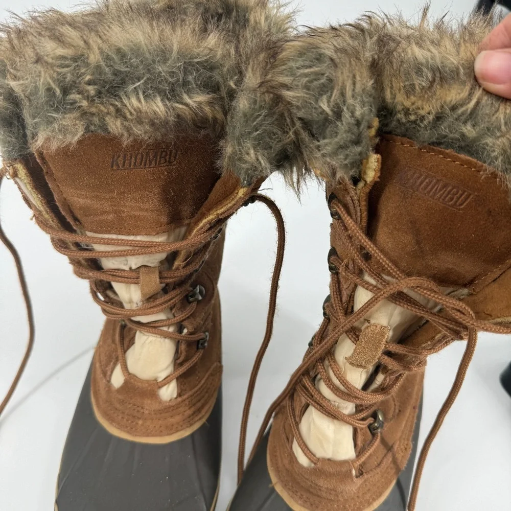 Khombu faux fur winter boots